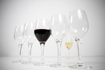 glasses in studo isolated