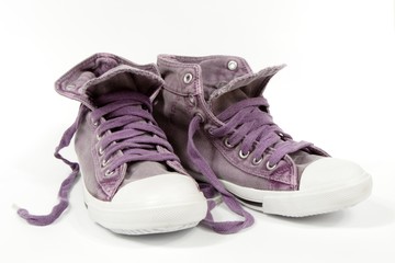 violet sneakers