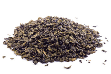 Heap of green tea