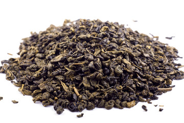 Heap of green tea