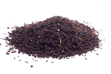 Heap of black tea