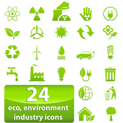Industrie-, Ökologie- und Umwelt-Zeichen