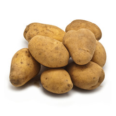 Freshly harvested potatoes