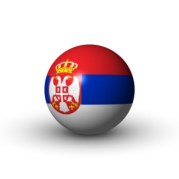 Flagge Serbien