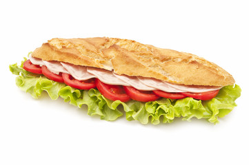 sandwich isolated on white background