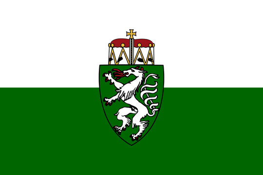 Steiermark or Styria state flag in Austria