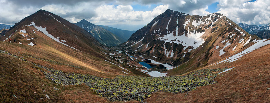 Tatra Mountains, panorama from Starobocianska Sadle
