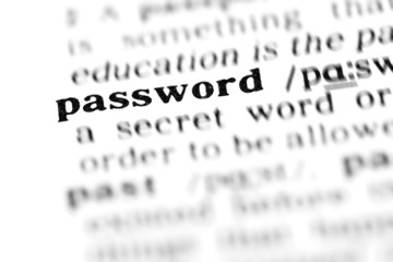 Fototapeta premium password(the dictionary project)