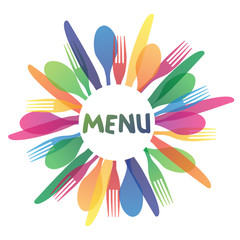 Fototapeta na wymiar Logo Restauracja Menu Catering