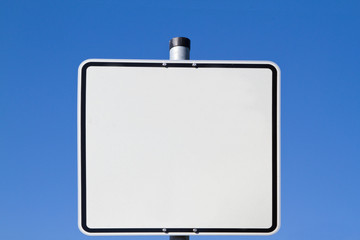 Leeres Schild