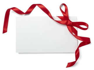 red ribbon card note