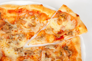 the pizza