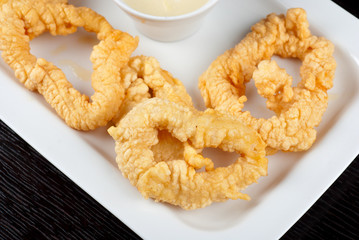 Deep-fried squid