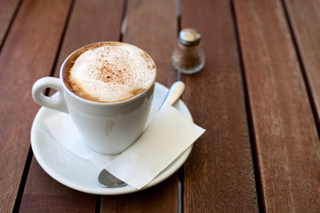 cappuccino with cinnamon