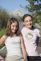 KananaskisCountry,Alberta,Canada;Two Girls In The Mountains