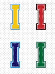 Obraz premium Vector Alphabet - Tackle Twill
