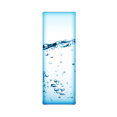One letter of water wave alphabet