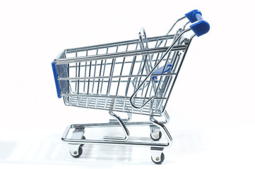 metal shopping trolley