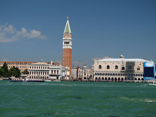 Fototapeta na wymiar Venice - St. Mark's Square as seen from the San Macro Canal