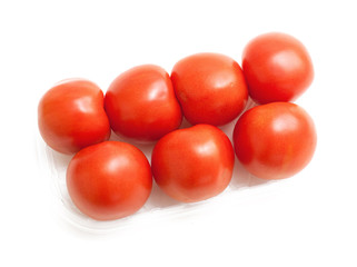 tomatoes in plastic plate