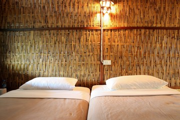 bamboo bed room