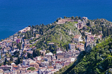 Taormina town in Sicily Italy