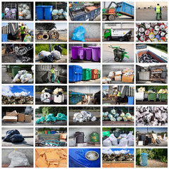 raccolta rifiuti collage