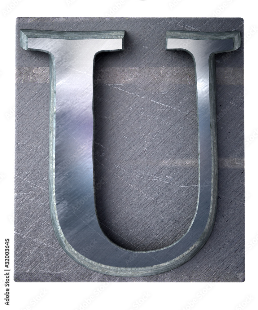 Poster typescript upper case u letter