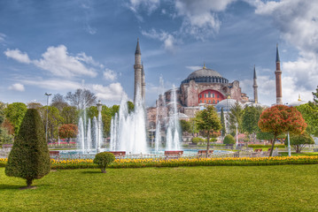 Fototapeta na wymiar Meczet Hagia Sofia w Stambule