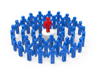 Aus der Masse herausragen