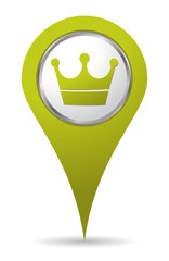 green location crown icon