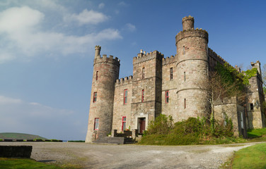 Fototapeta na wymiar Irish castle on the coast