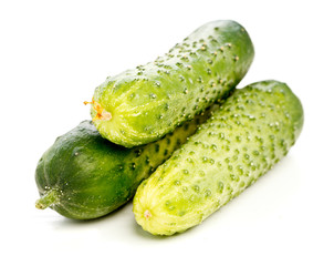 Isolated cucumbers