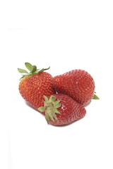 Group of fresh strawberries