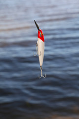 Obraz na płótnie Canvas Closeup on fishing lure