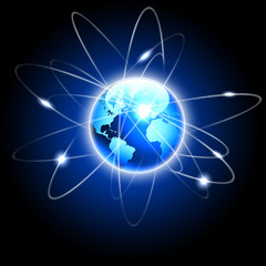 Abstract image of a social network