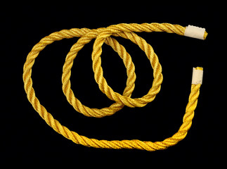 Gold lace on a black background.