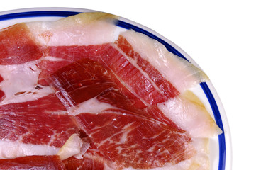 Dish of Iberian ham