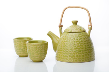 Teapot with cups