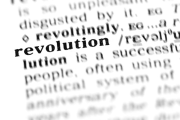 Fototapeta premium revolution (the dictionary project)