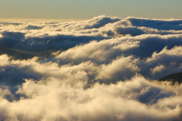 Clouds in mountains