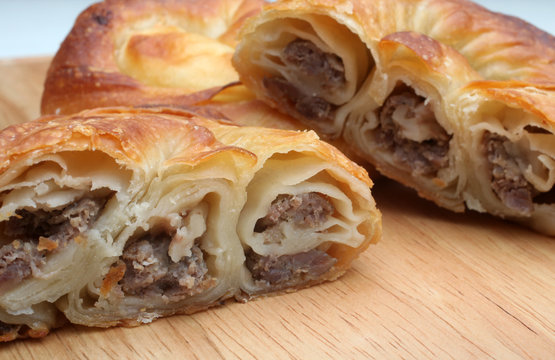 Burek, pie with meat