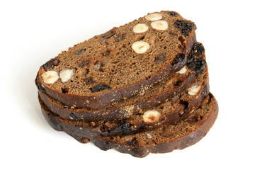 Rye bread with hazelnuts and fruits