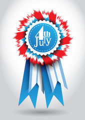 4th July Vector Ribbon