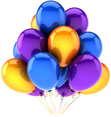 Birthday balloons multicolor party shiny decoration