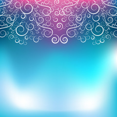 Abstract Blue Pink Swirl Background