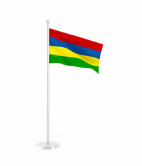 3D flag of Mauritius