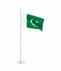 3D flag of Pakistan