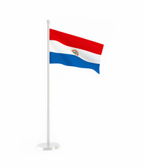 3D flag of Paraguay