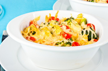 Pasta and broccoli bake